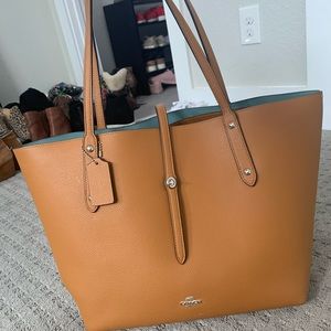Coach leather Market tote